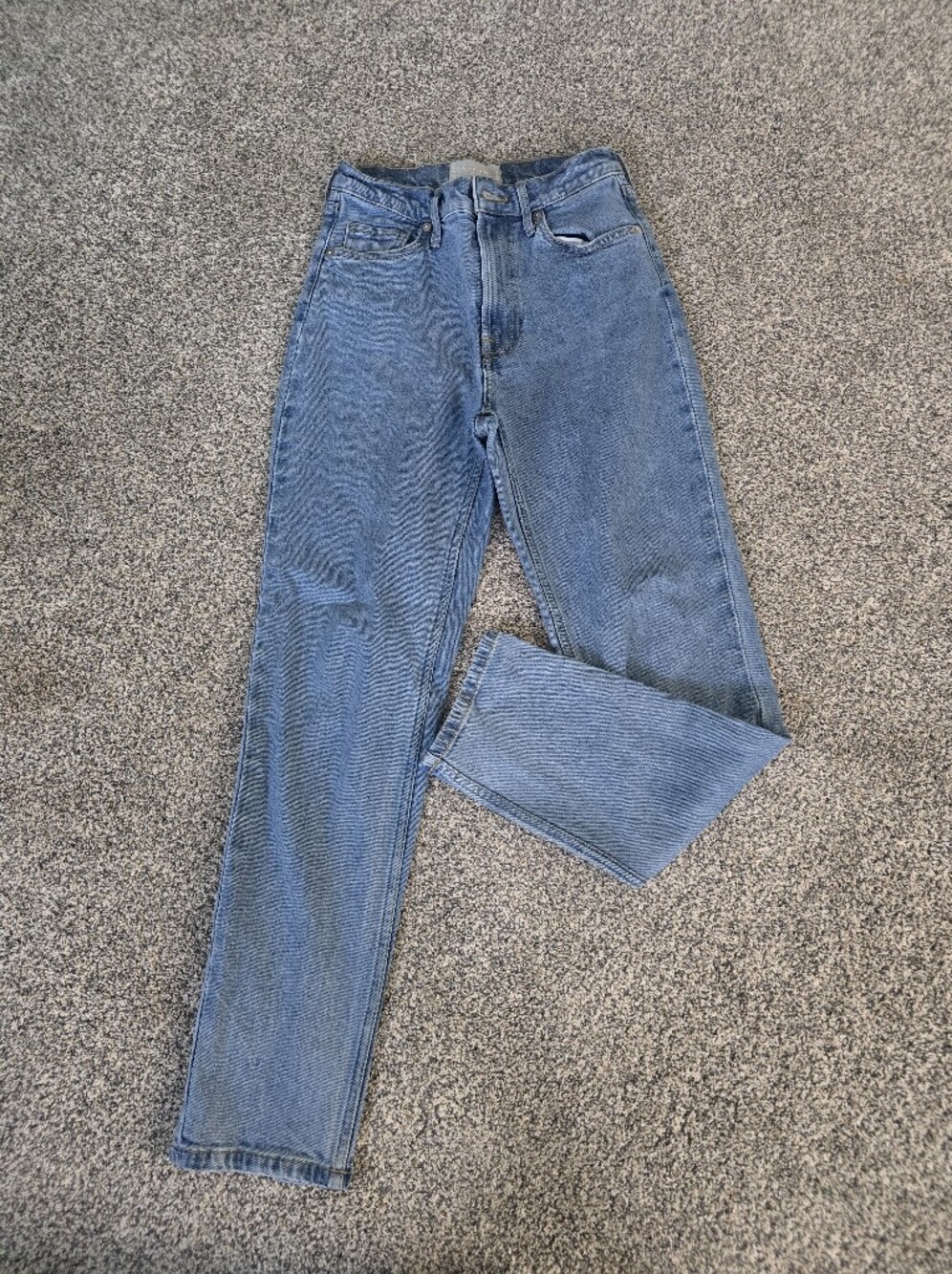 Everlane The Original Cheeky High Waist Straight Leg Jeans Denim Waist Size 24